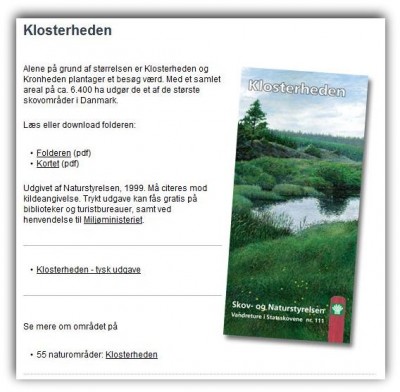 2012-03-27 Udklip - Klosterheden - folder, Naturstyrelsen